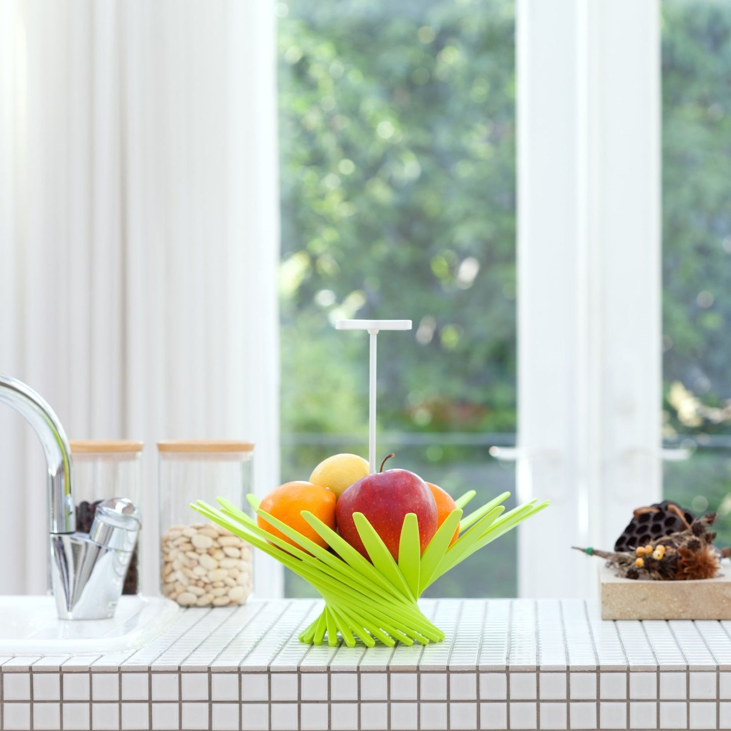 Bloom kitchen basket green