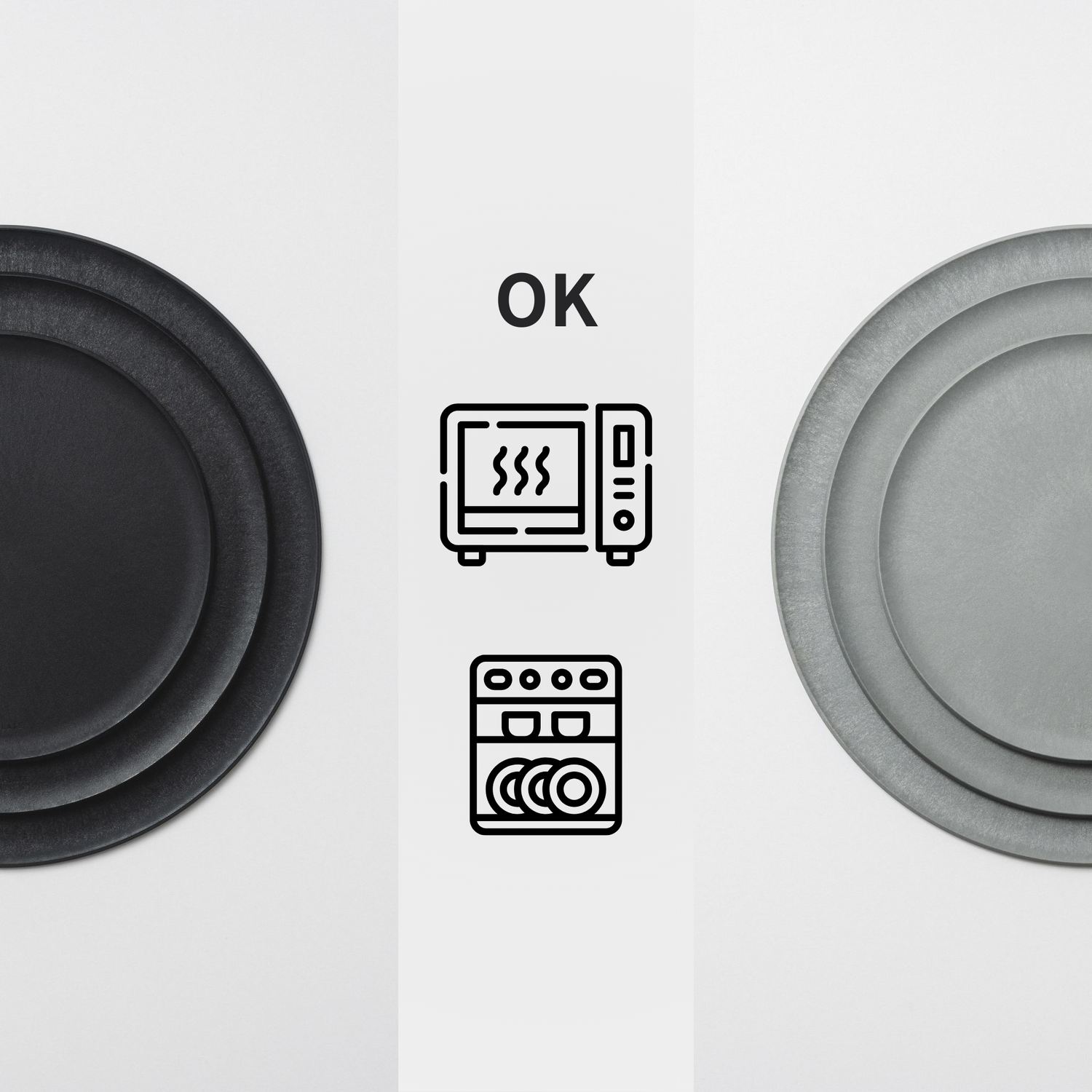 Microwave and dishwasher-safe CHOPLATE cutting board plate.