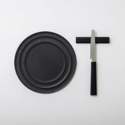 CHOPLATE 3 size set black + knife